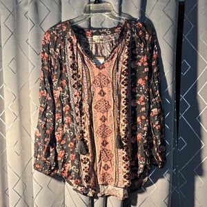 Mason & Belle Floral Bohemian NWT Top Small